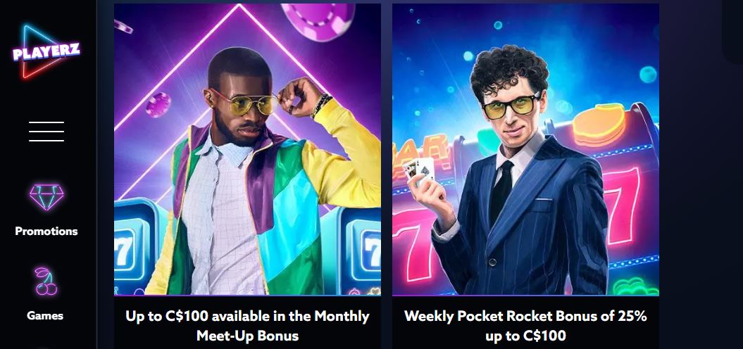 Visit promotions page and claim weekly bonuses
