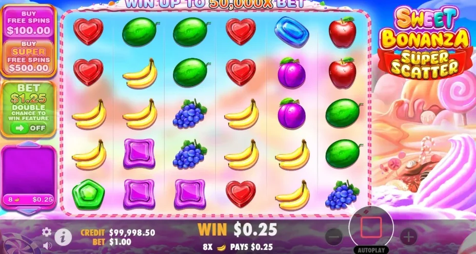 Spin Sugar Rush reels.